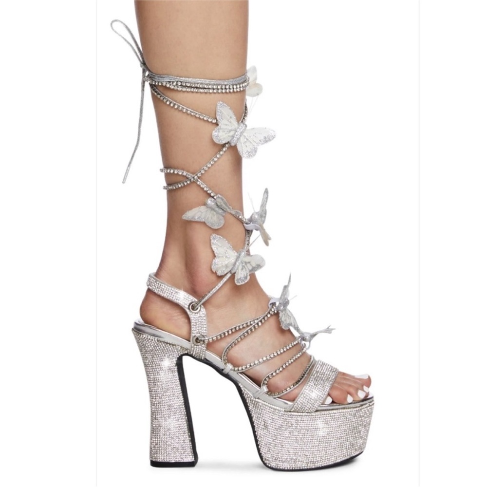 POSTER GIRL BLINDIN' PIXIE QUEEN LACE UP HEELS